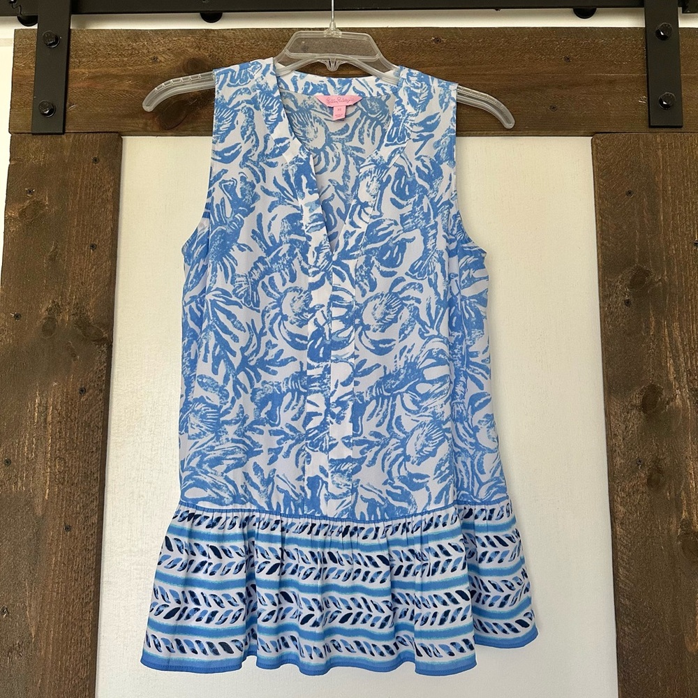 Lilly Pulitzer gramercy lobster top XS
